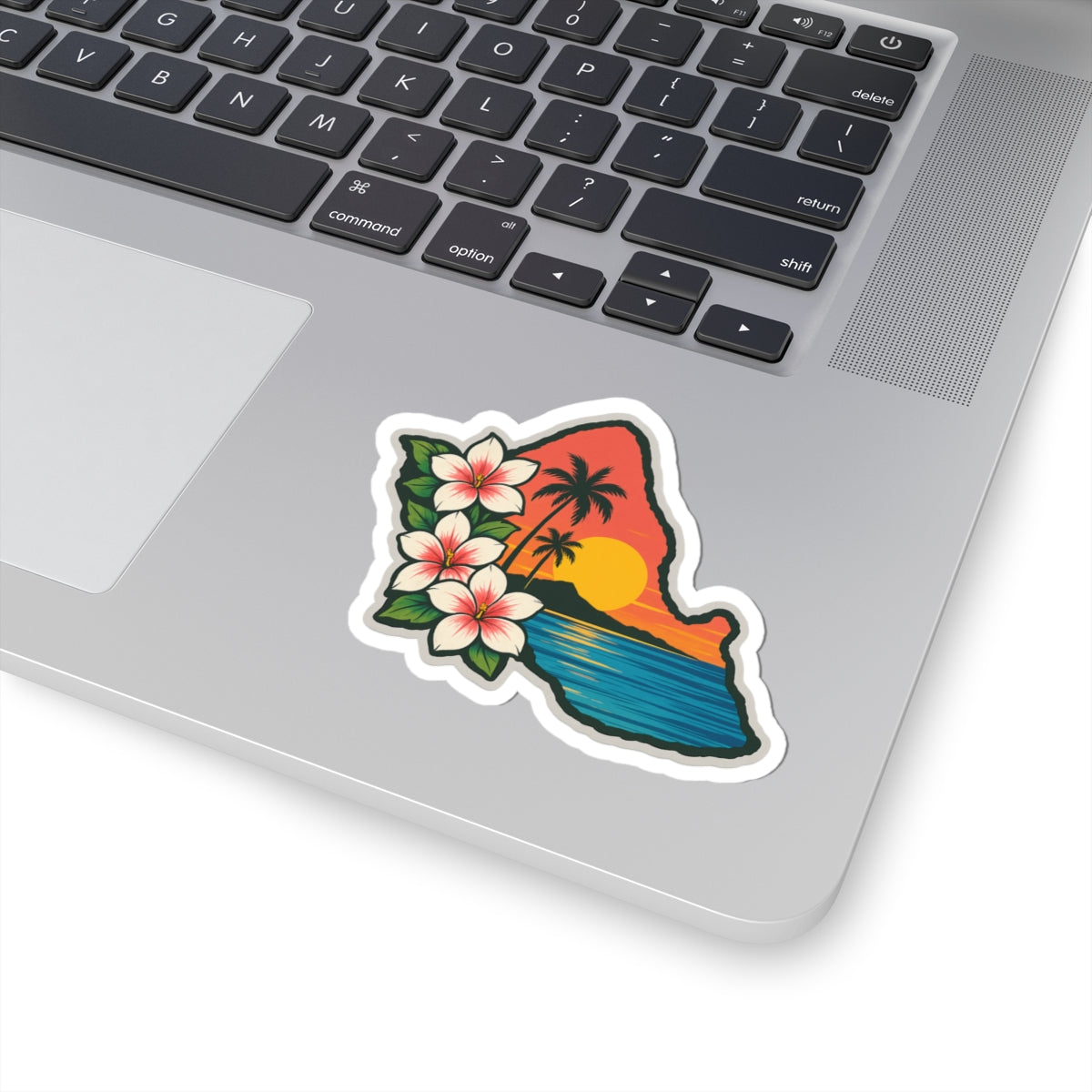 Oahu 1 Skull Kiss-Cut Stickers | Summer Vibe, Laptop Decor, USA Pride