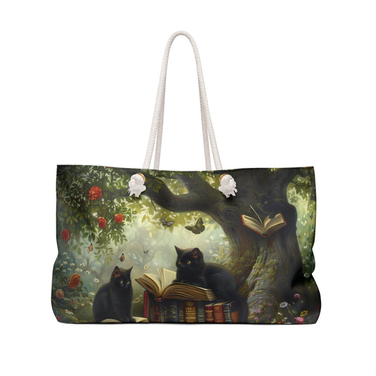 Cats Reading, Weekender Bag