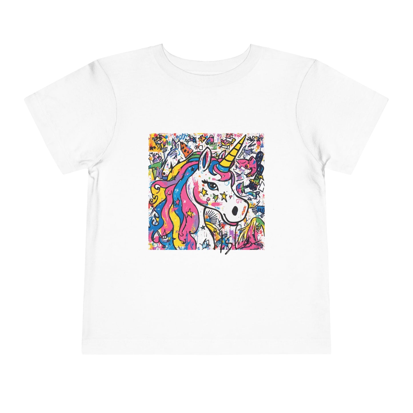 Colorful Unicorn Toddler Tee - Fun & Playful Kidswear