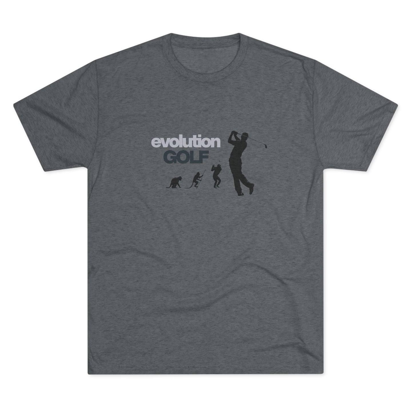 T-Shirt - Evolution Golf Ape to Golfer Satire Tee