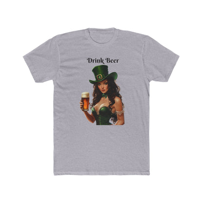 St. Patrick's Day Drink Beer Unisex Cotton Crew Tee