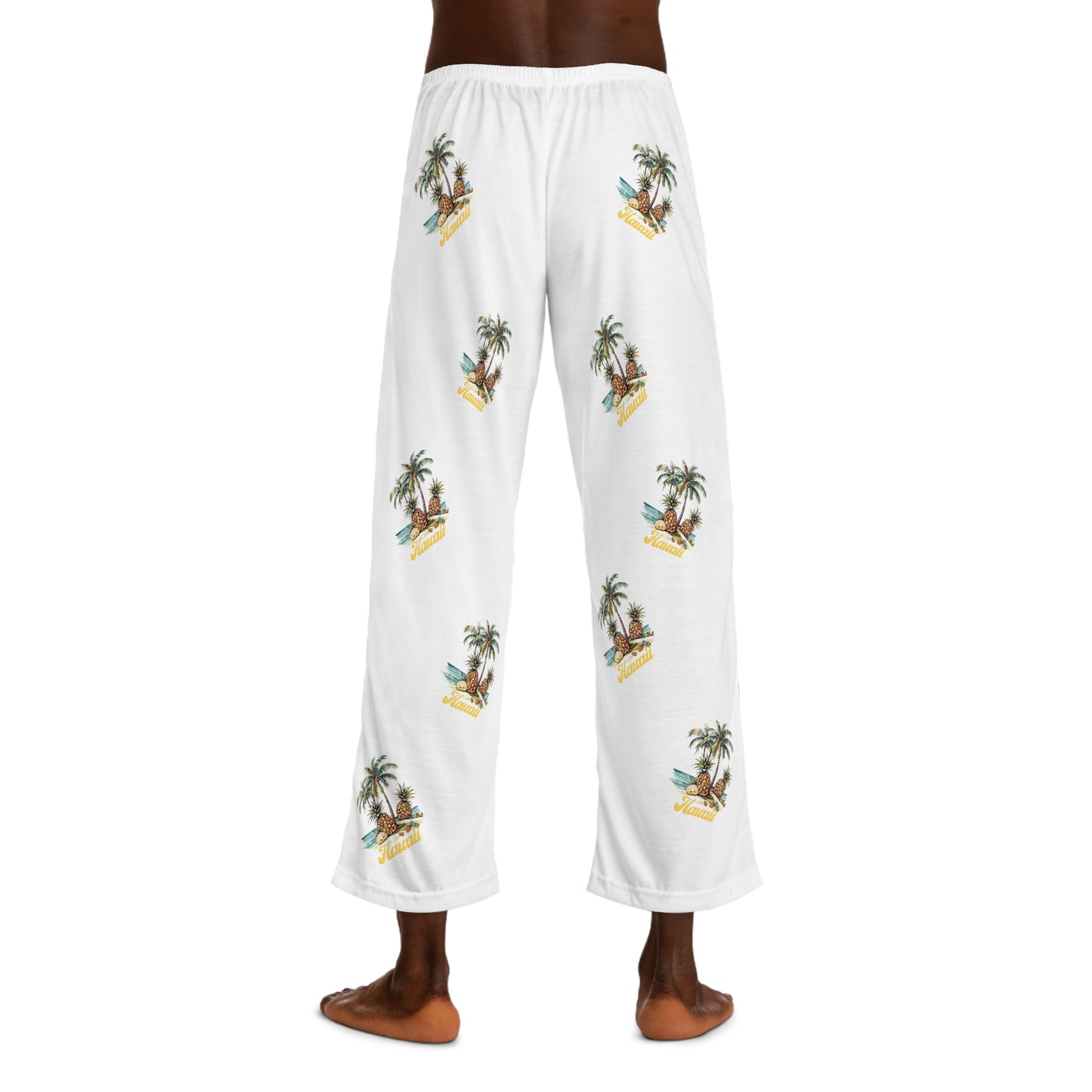 Men's Pajama Pants - Tropical Hawaii Print V1