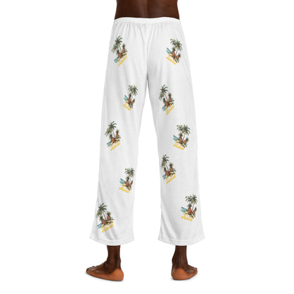 Men's Pajama Pants - Tropical Hawaii Print V1