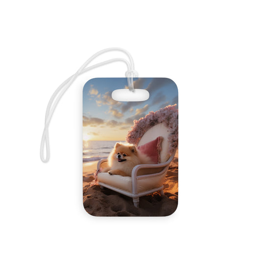 Luggage Tag, Bag Tag Amazing Pet Prints Pomeranian v2