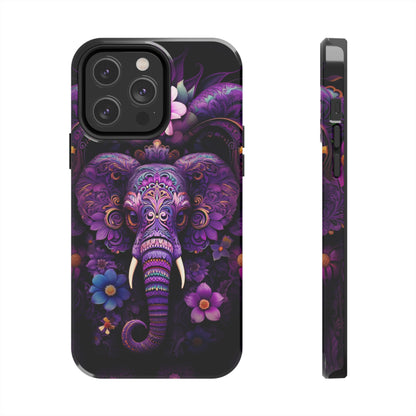 Tough IPhone Cases by Floral Fusion Graphics - Flower Elephant 3