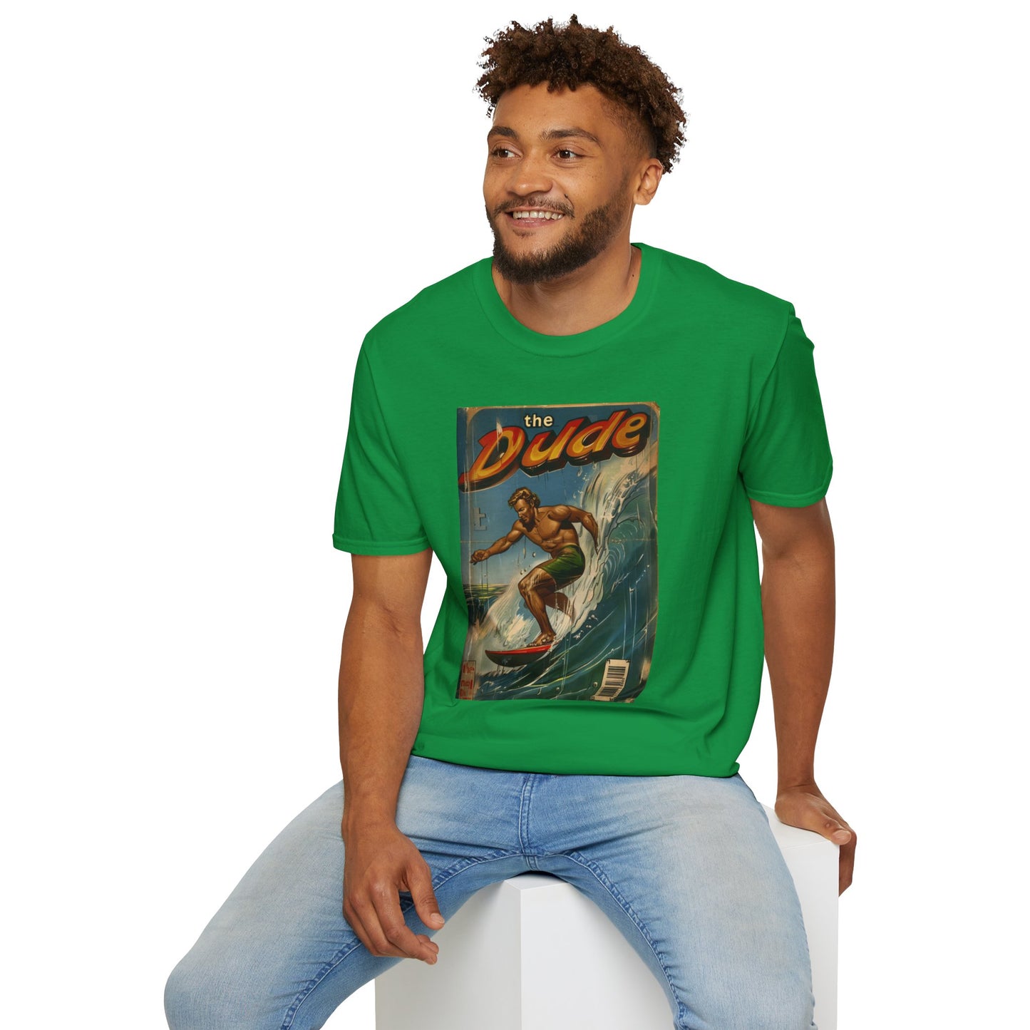 The Dude Retro Comic Surfer T-Shirt