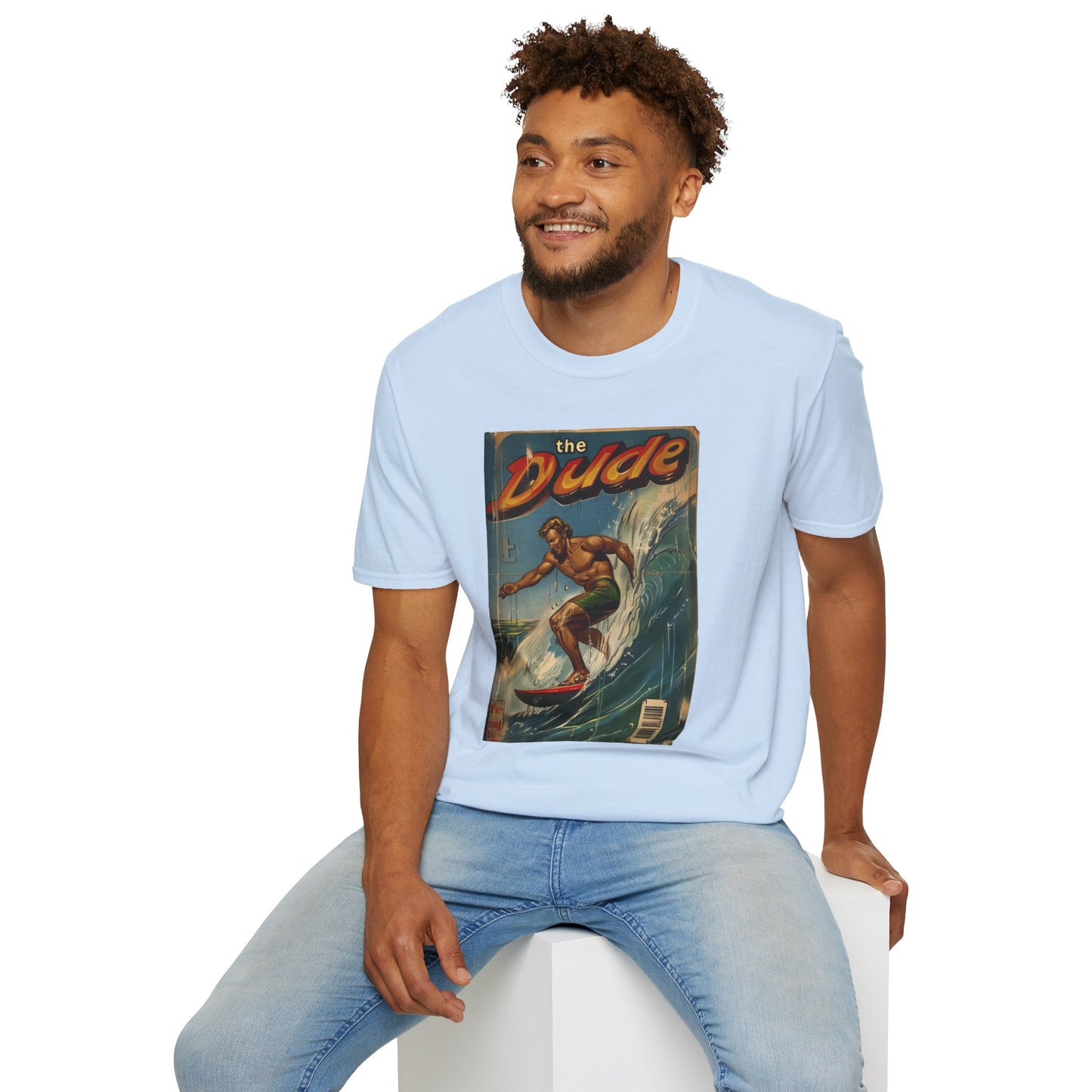 The Dude Retro Comic Surfer T-Shirt