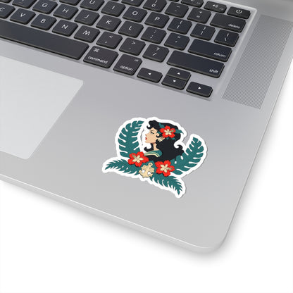 Lady Sailor Kiss-Cut Stickers | Summer Vibe, Laptop Decor, USA Pride