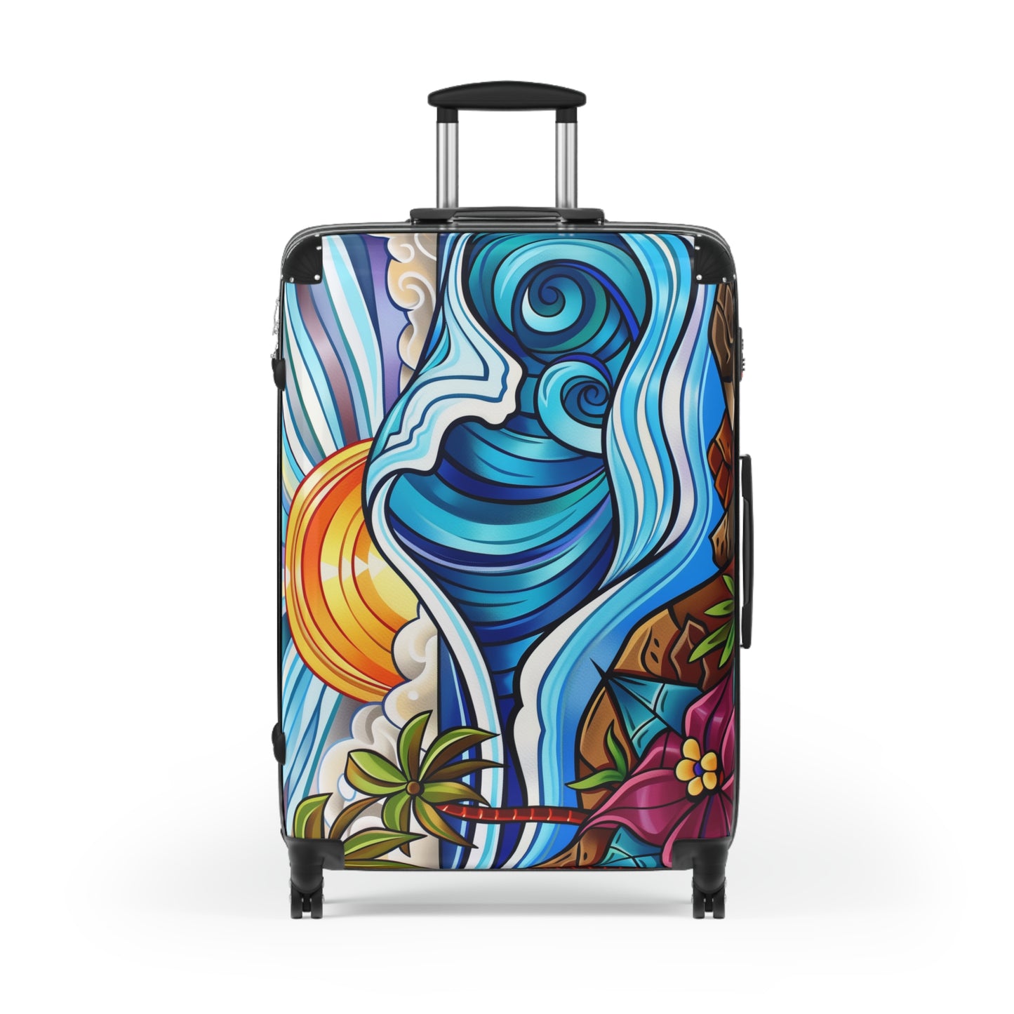 Luggage -Tropical Beach Sunset Graphic Design V2