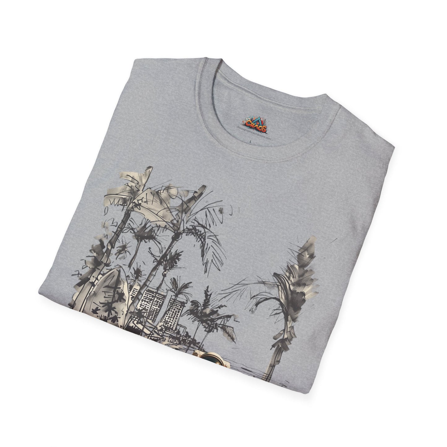 Soft 100% Ring-Spun Cotton - Tropical T-Shirt Collection - Artsy Designs Beach Astronaut V1