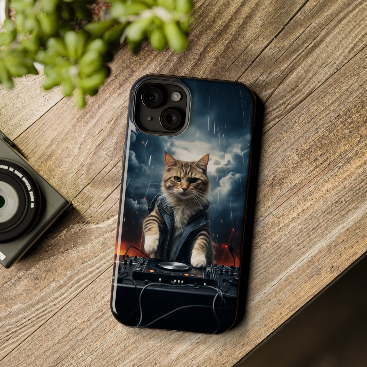 MagSafe Tough Cases for iphone - Pet Lover Series - Cat DJ Storm 1