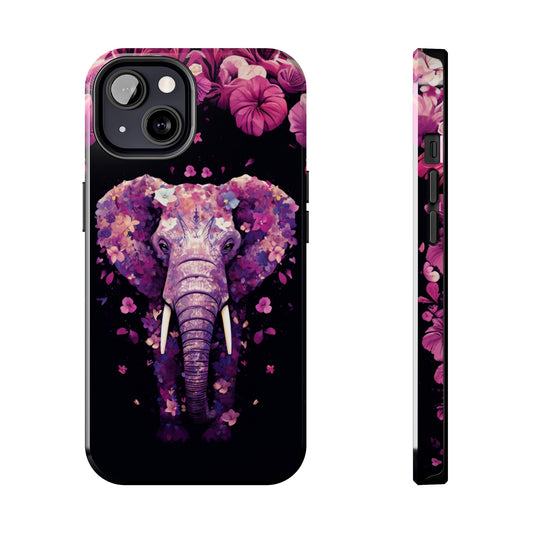 Tough IPhone Cases by Floral Fusion Graphics - Flower Elephant 1