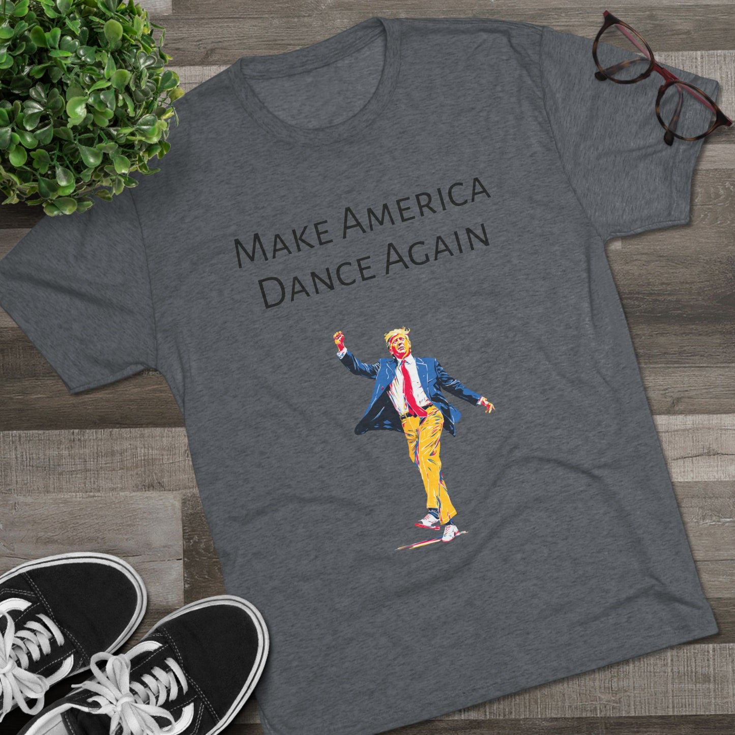 Trump DJ Tee V3 - Unisex Tri-Blend Crew