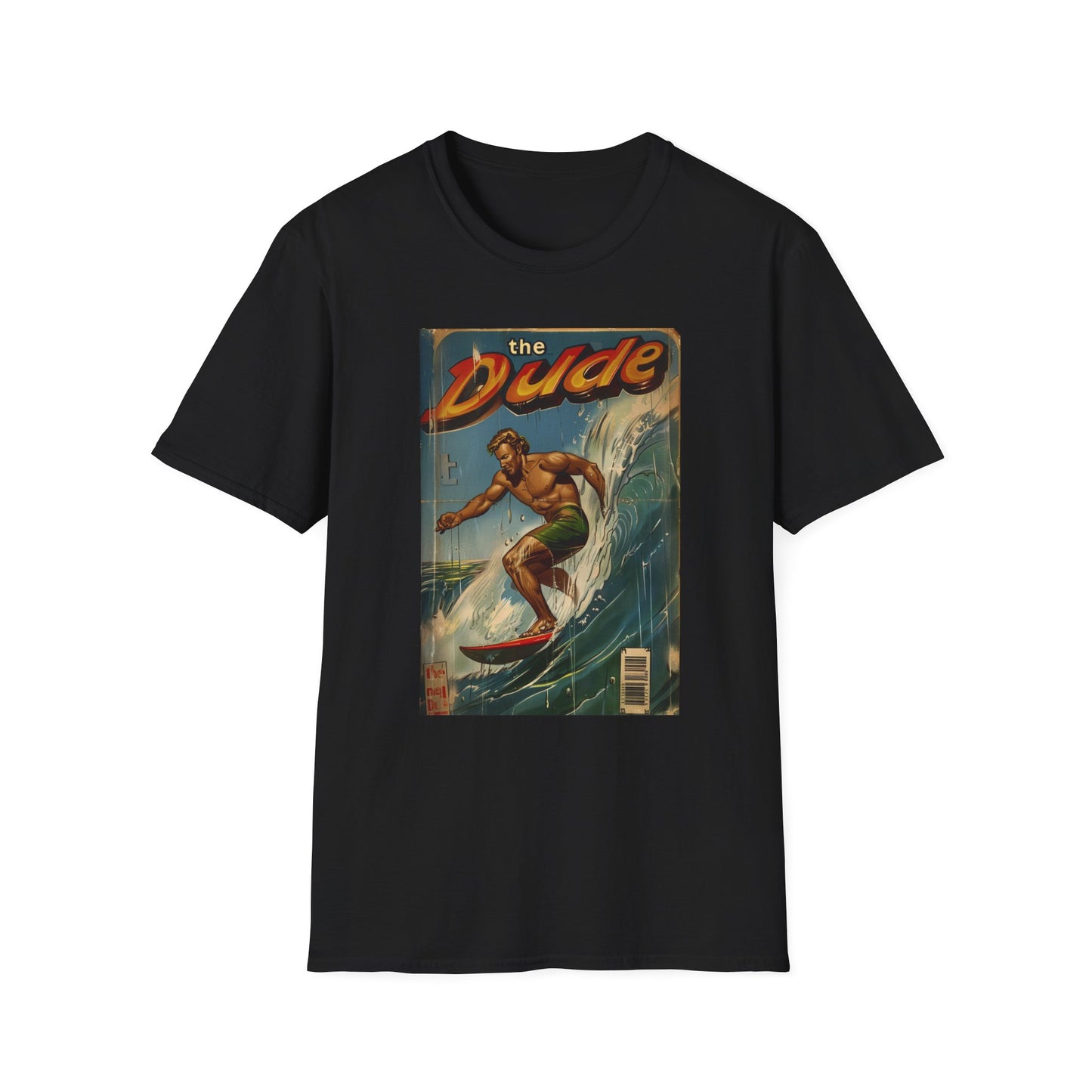 The Dude Retro Comic Surfer T-Shirt