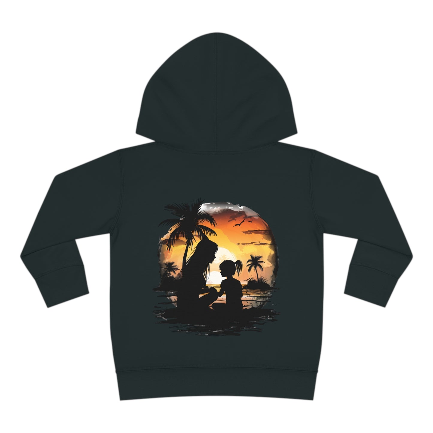 Toddler Pullover Fleece Hoodie - mom and me beach