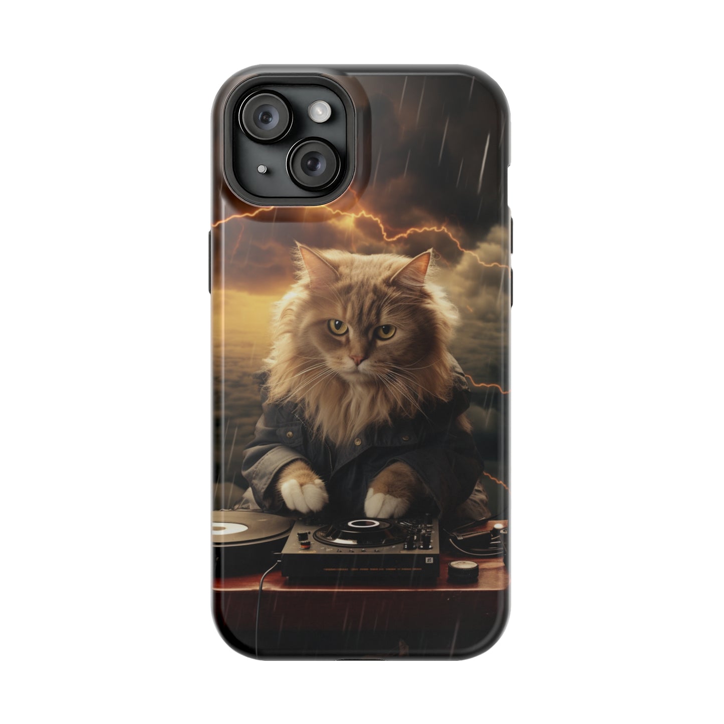 MagSafe Tough Cases for iphone - Pet Lover Series - Cat Dj Storm 3