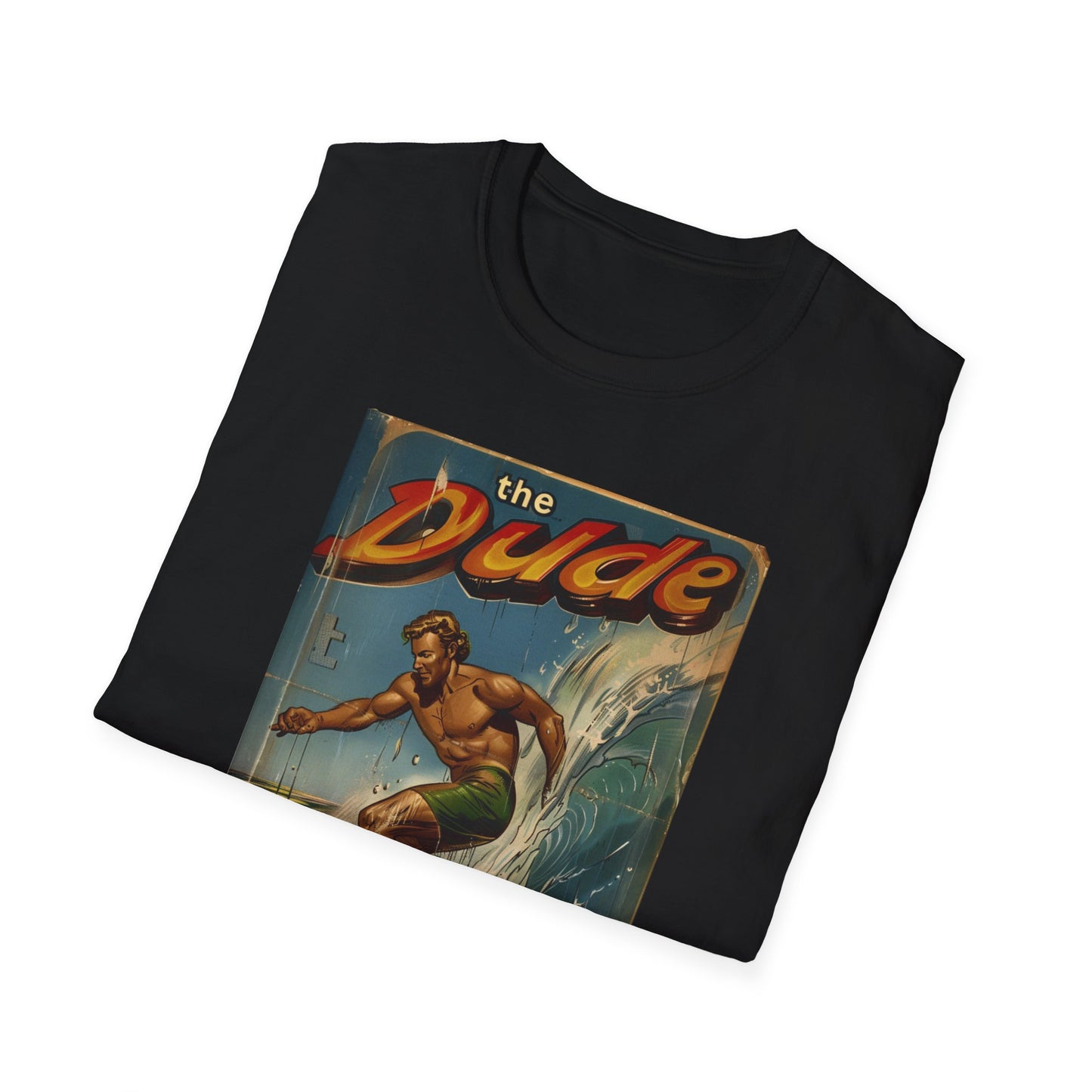 The Dude Retro Comic Surfer T-Shirt