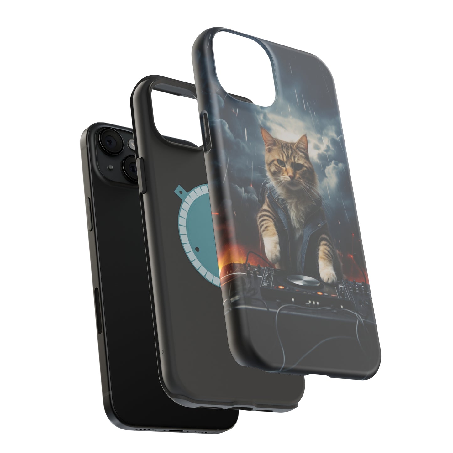 MagSafe Tough Cases for iphone - Pet Lover Series - Cat DJ Storm 1