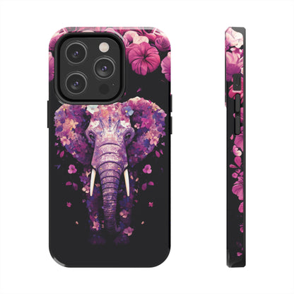 Tough IPhone Cases by Floral Fusion Graphics - Flower Elephant 1