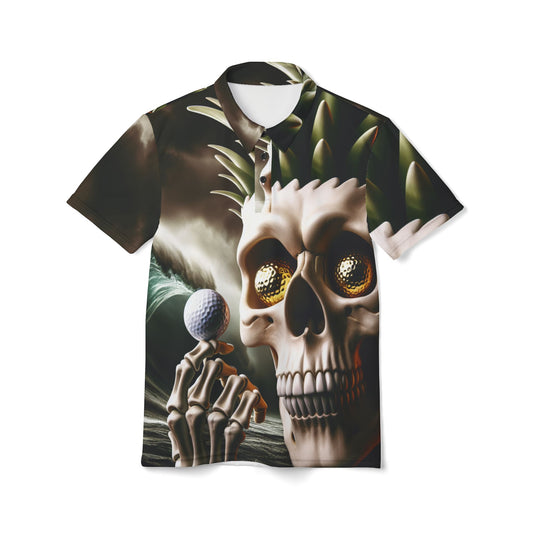 Skeleton Golfing Polo Shirt