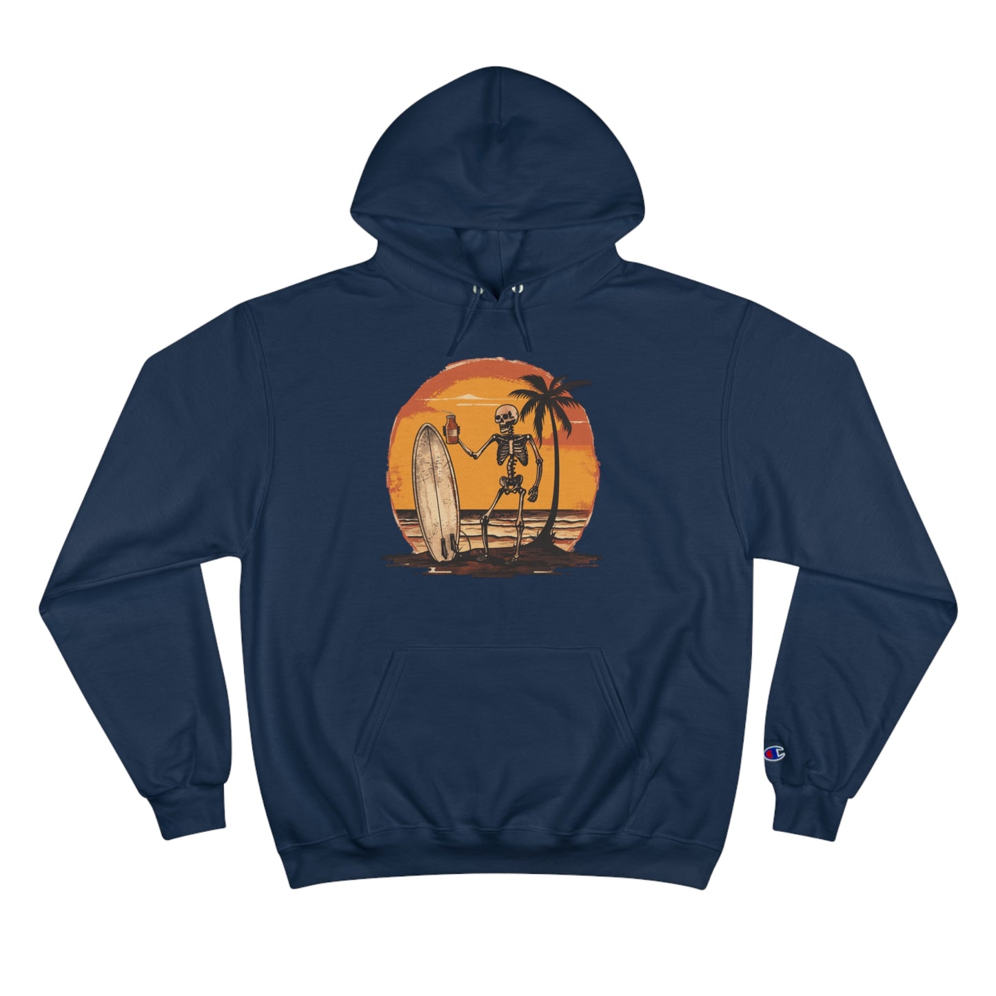 Pau Hana Surf Skeleton Hoodie - v3