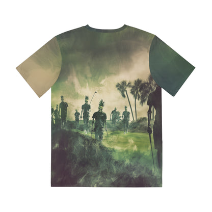 Tee Shirt - Ghost Skeleton Golfers in the Mist Design