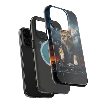 MagSafe Tough Cases for iphone - Pet Lover Series - Cat DJ Storm 1