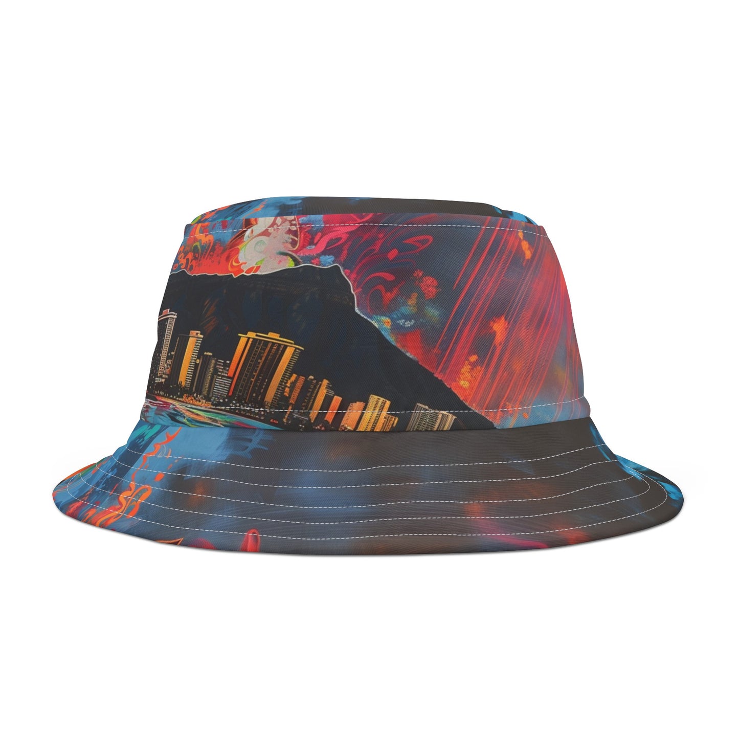 Bucket Hat (AOP) Waikiki Liquid Fire