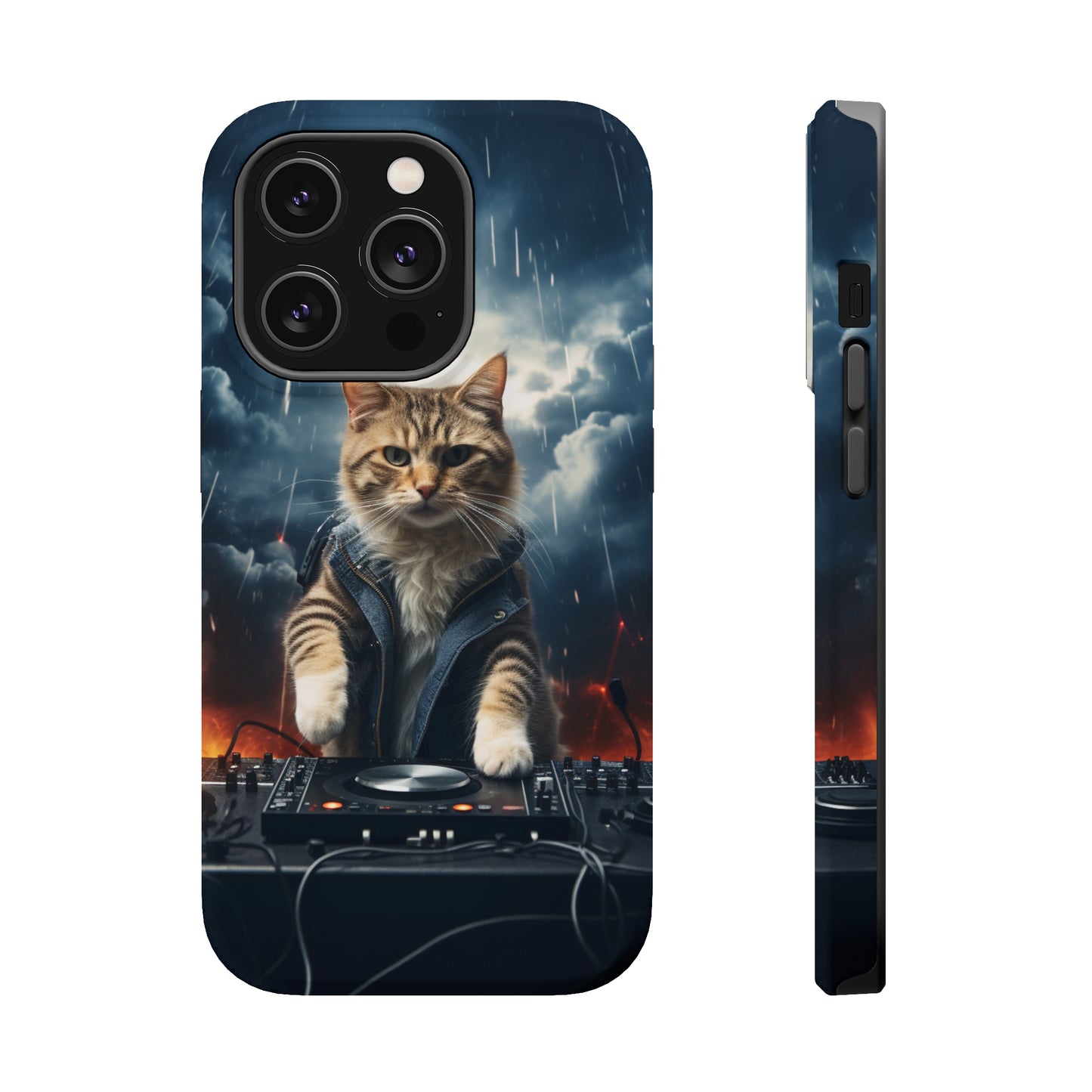 MagSafe Tough Cases for iphone - Pet Lover Series - Cat DJ Storm 1