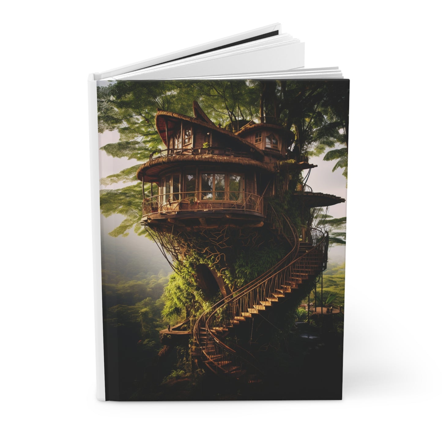 Hardcover Journal Matte - Imagination Homes Series Awesome Tree House 1