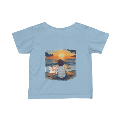 Infant Fine Jersey Tee - Beach Baby v1