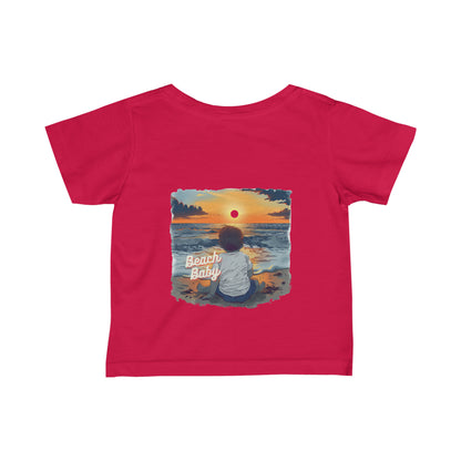 Infant Fine Jersey Tee - Beach Baby v1