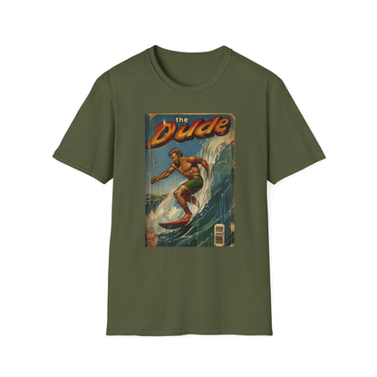 The Dude Retro Comic Surfer T-Shirt