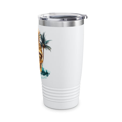 Golf Tumbler - 20oz Ringneck Cup Pineapple Skull Design V10