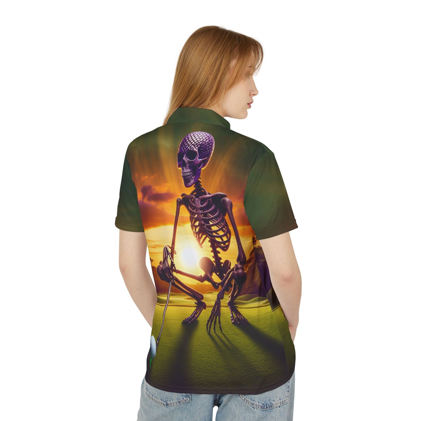 Skeleton Golf Polo Shirt