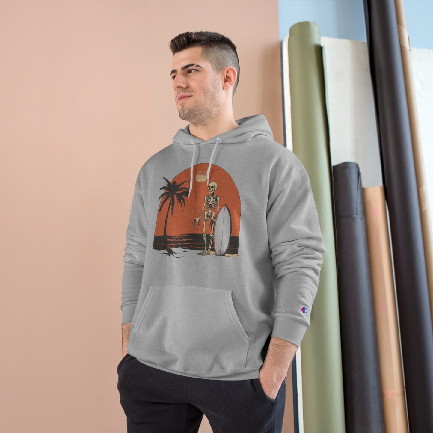 Pau Hana Surf Skeleton Hoodie - v2