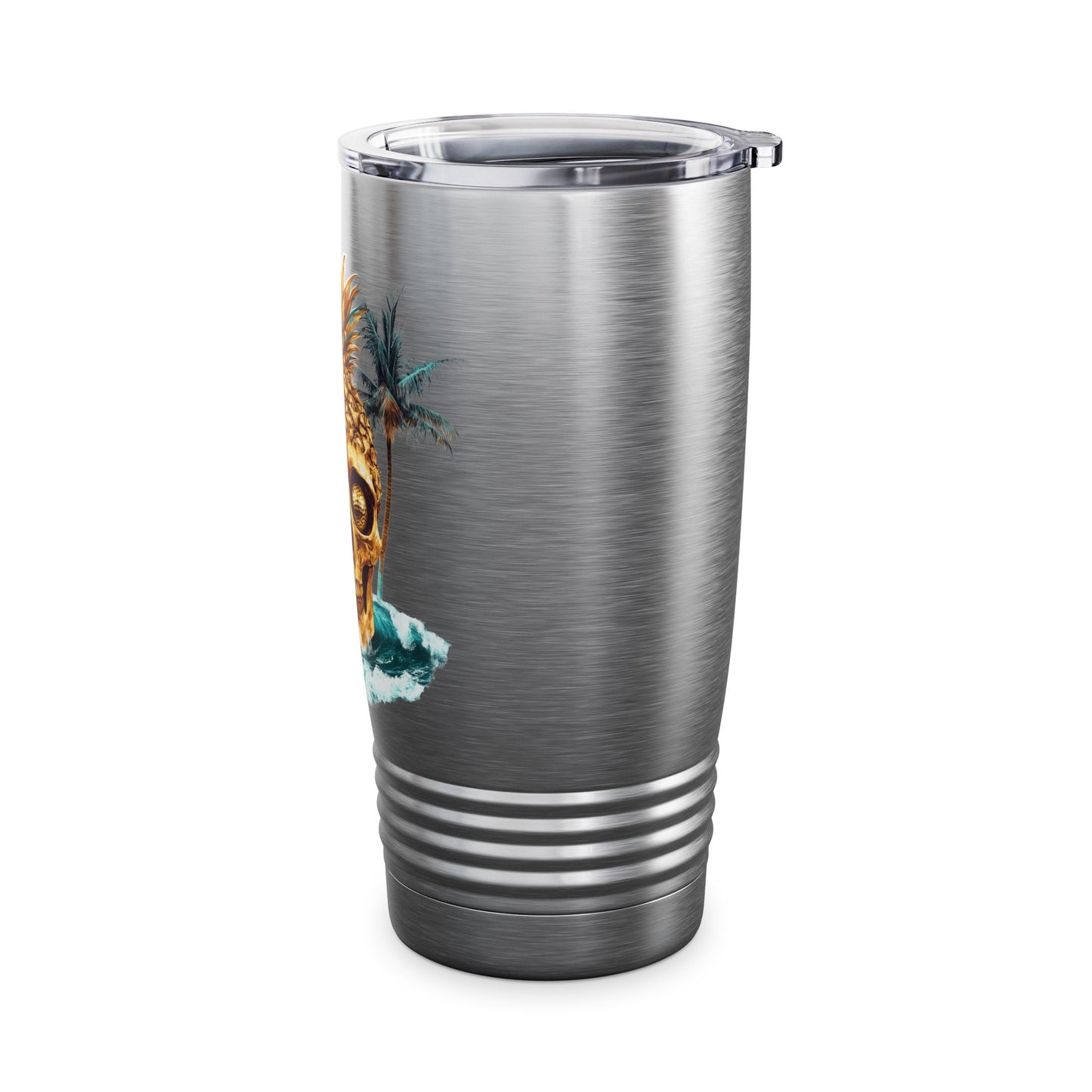 Golf Tumbler - 20oz Ringneck Cup Pineapple Skull Design V10