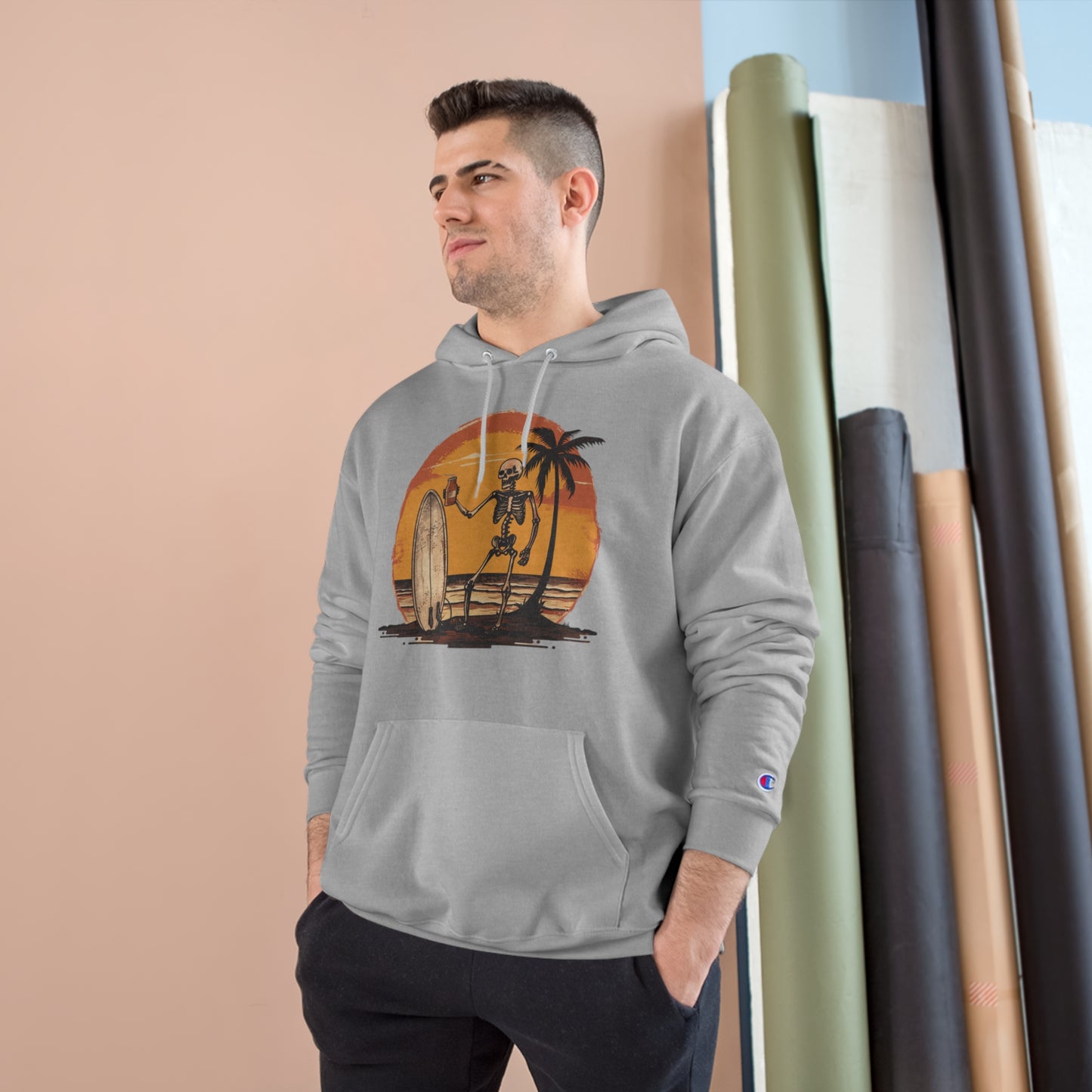 Pau Hana Surf Skeleton Hoodie - v3