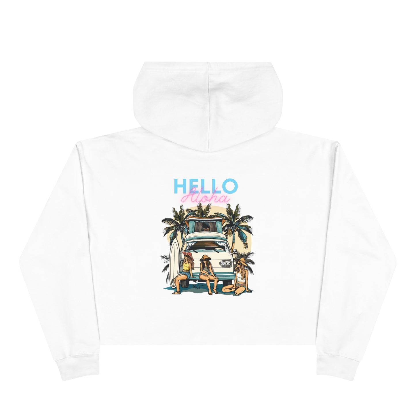 Crop Hoodie - Hello Aloha