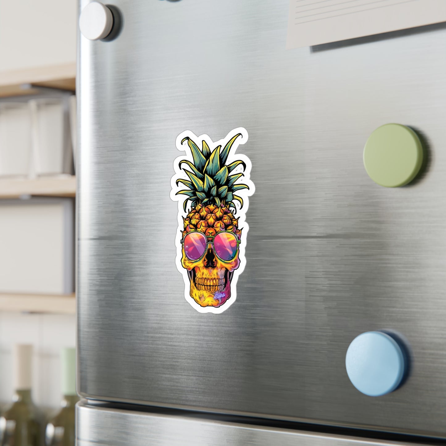 Stickers by Floral Fusion - Skull Pineapple v1