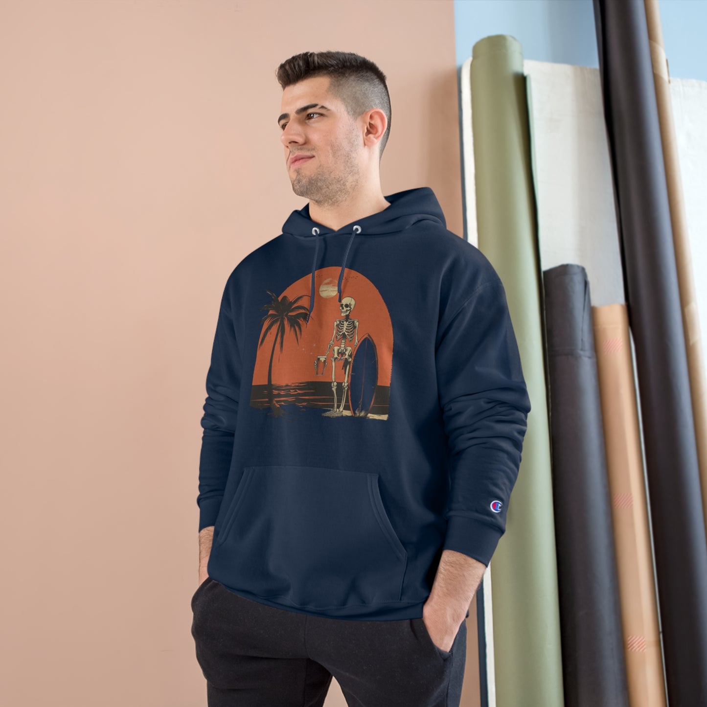 Pau Hana Surf Skeleton Hoodie - v2