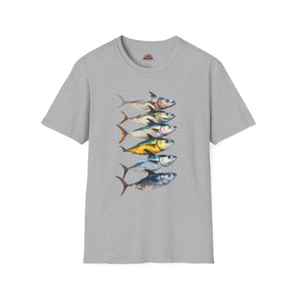 Soft 100% Ring-Spun Cotton - Artsy T-Shirt Collection - Artsy Designs Tuna V1