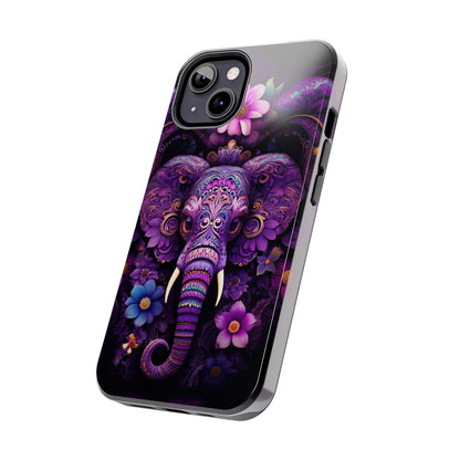 Tough IPhone Cases by Floral Fusion Graphics - Flower Elephant 3