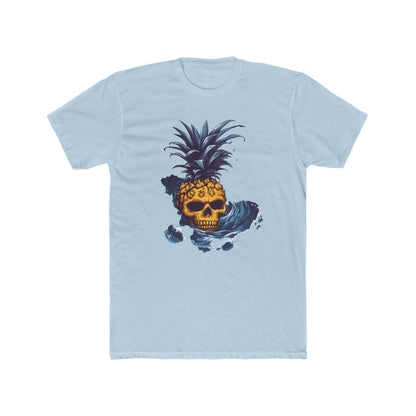 Cotton Tee - Pineapple Skull in Big Wave Design