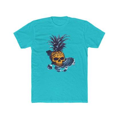 Cotton Tee - Pineapple Skull in Big Wave Design