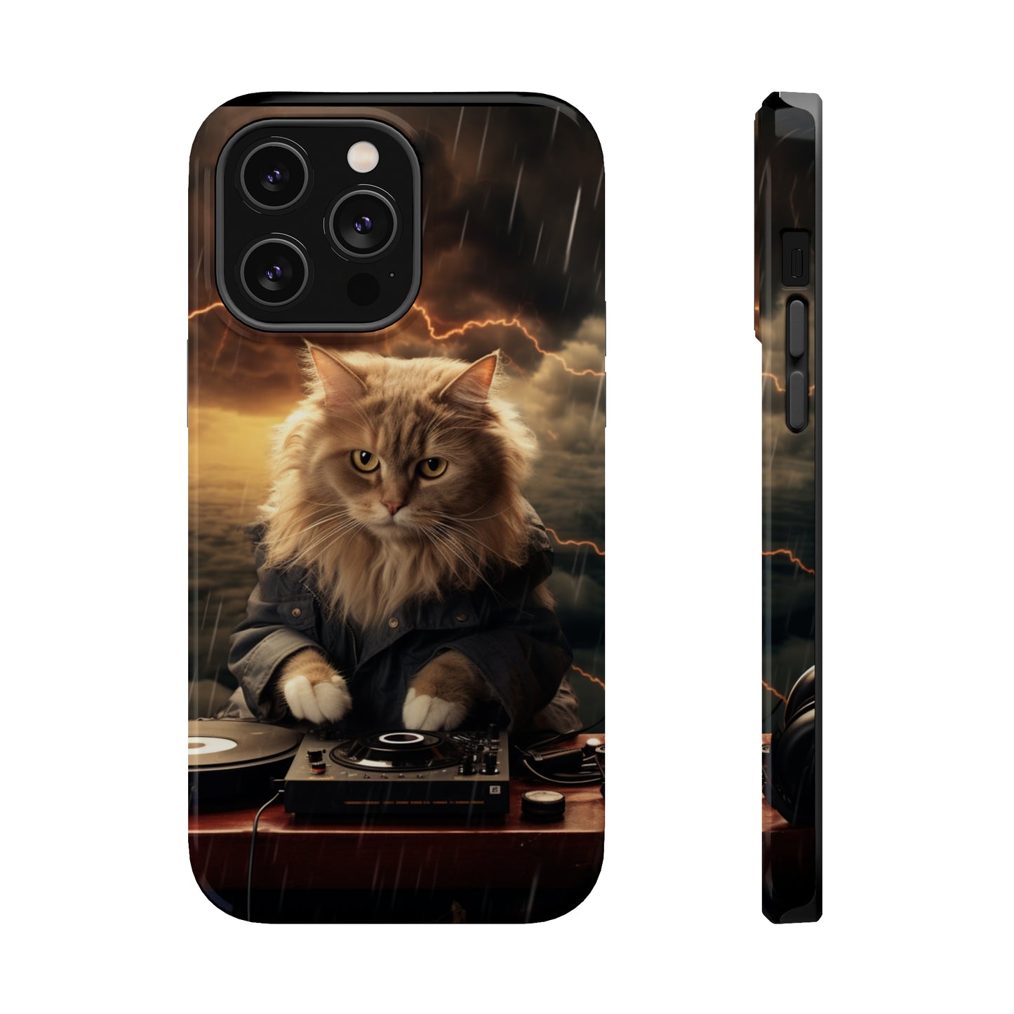 MagSafe Tough Cases for iphone - Pet Lover Series - Cat Dj Storm 3