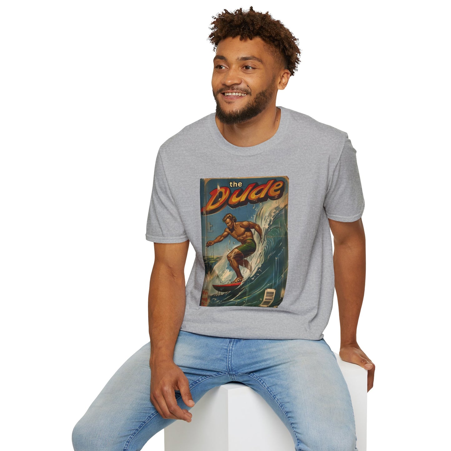 The Dude Retro Comic Surfer T-Shirt