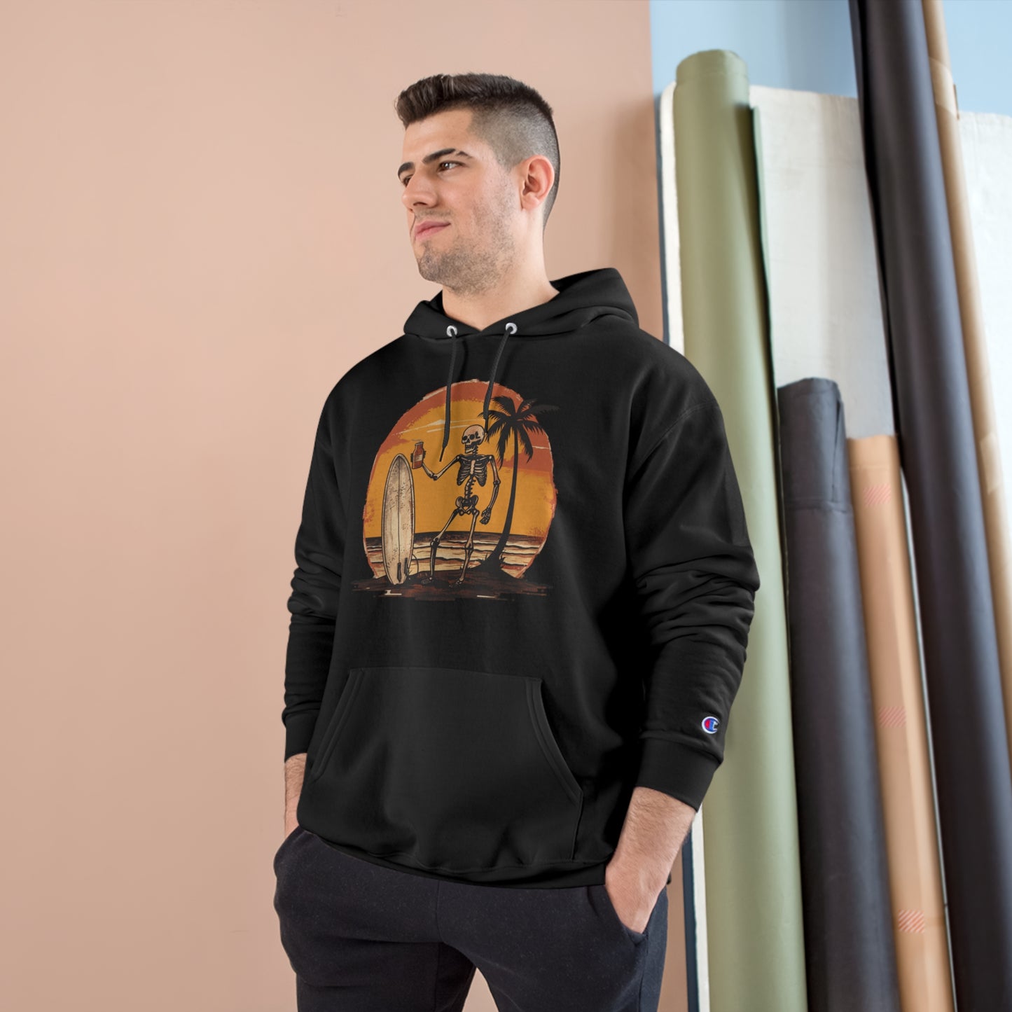 Pau Hana Surf Skeleton Hoodie - v3