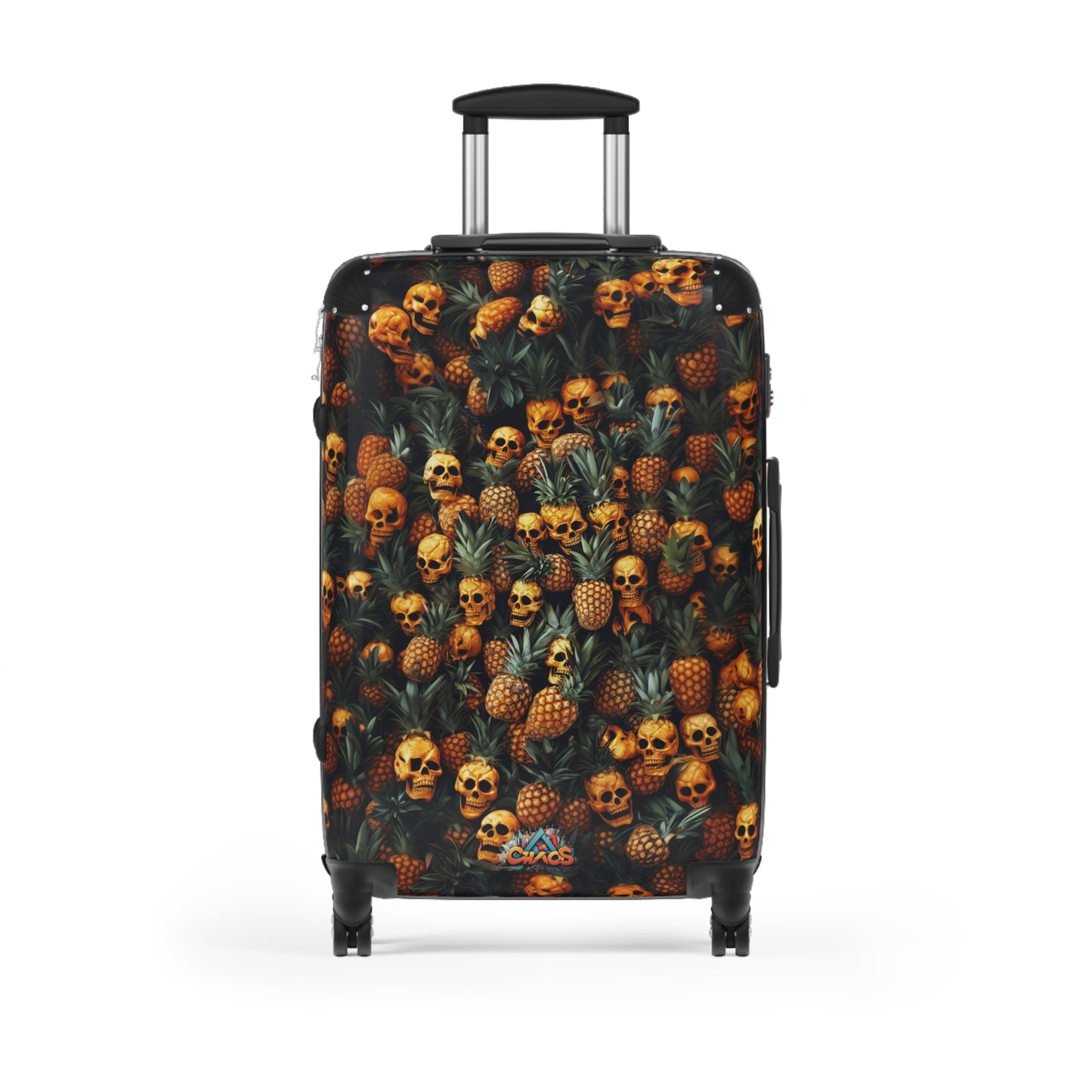 Designer Luggage - pineapple skull