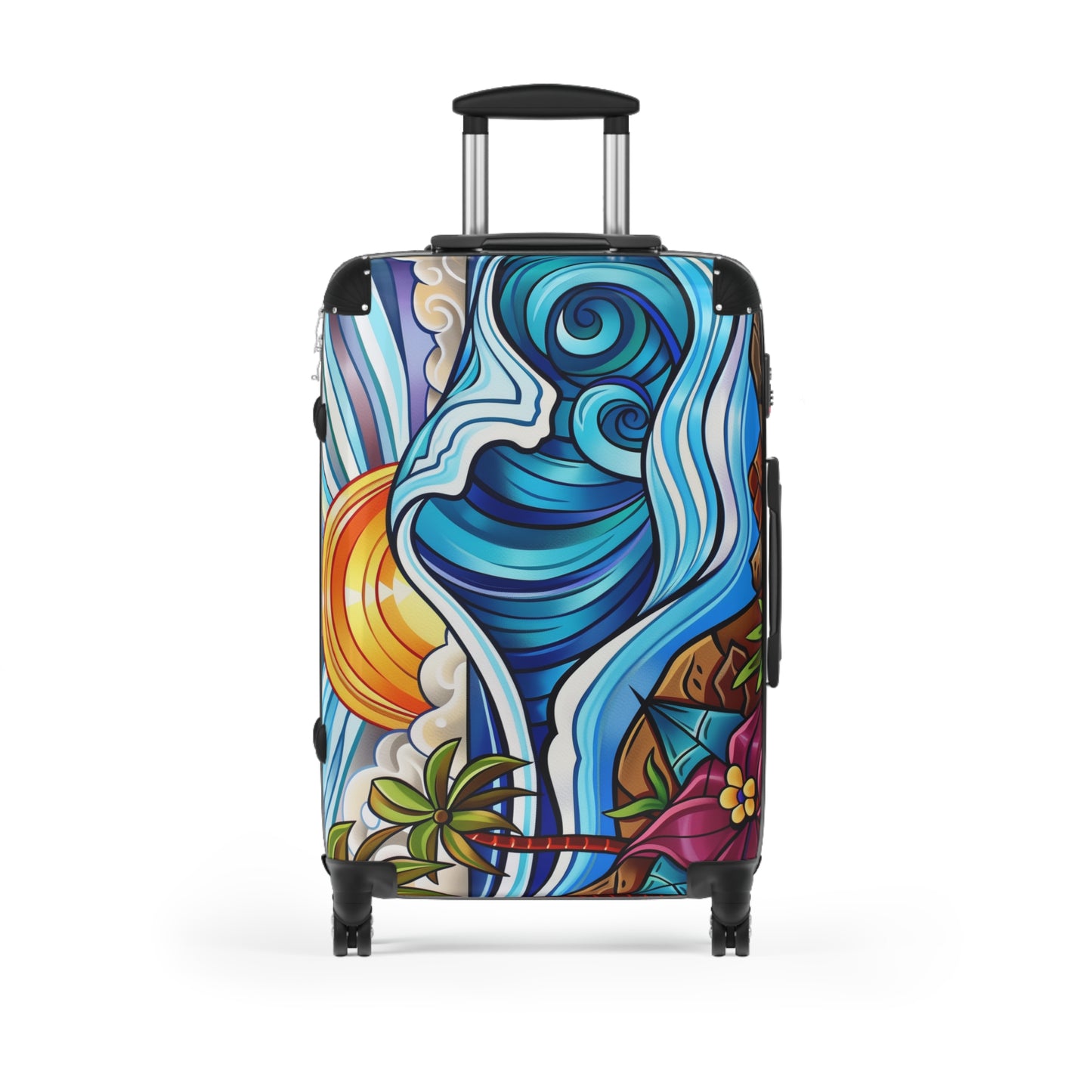 Luggage -Tropical Beach Sunset Graphic Design V2